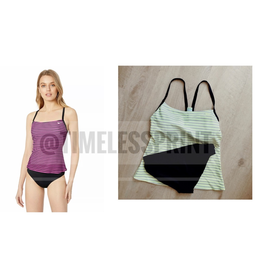 Nike Bright Green/Blue Tankini/Swimsuit